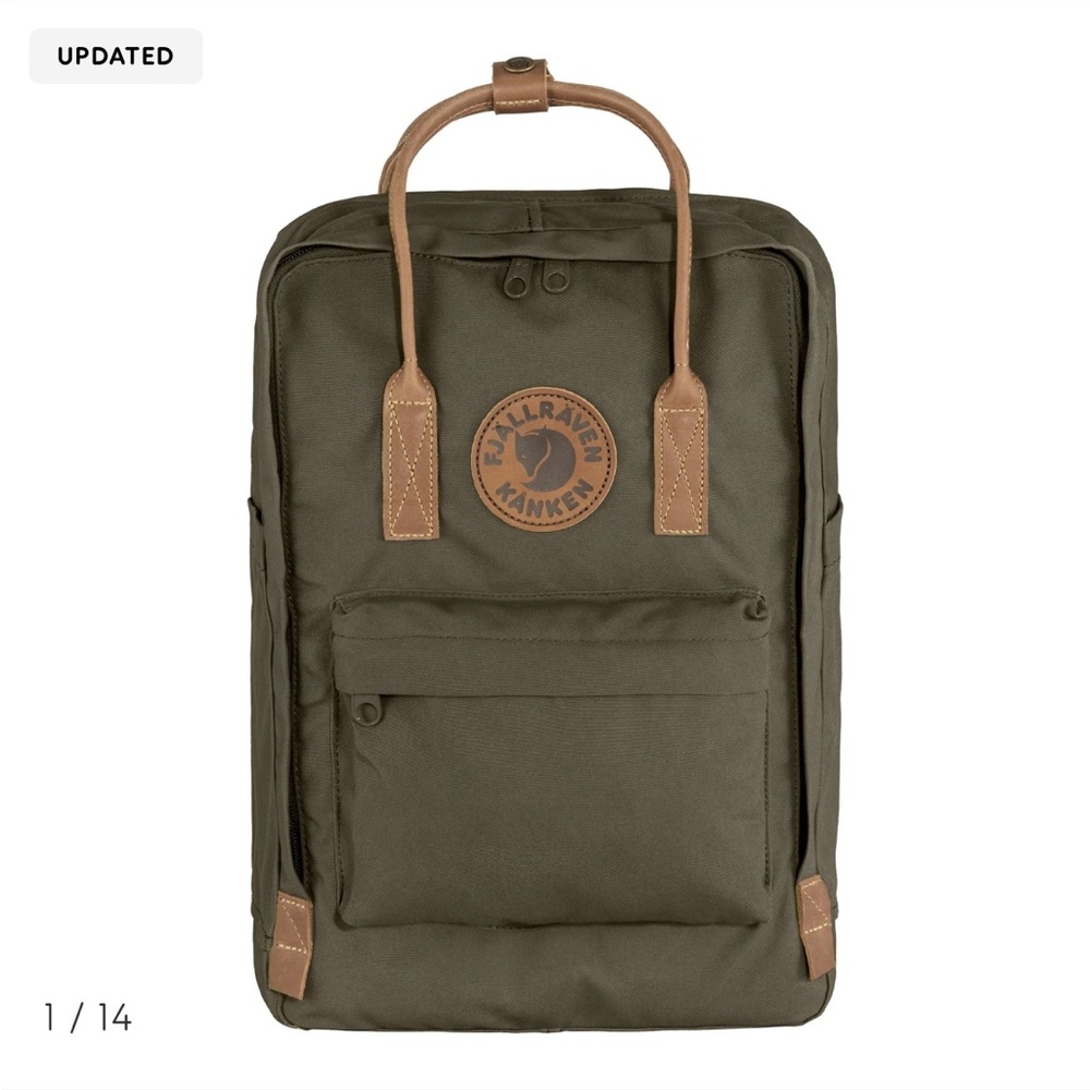 Fjall Raven Kanken Laptop Bag in Dark Olive